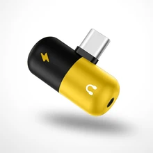 2 в 1 Тип C до 3,5 мм разъем адаптер для зарядки наушников конвертер usb тип-c аудио адаптер для Xiaomi 6 huawei P10 для iphone ios