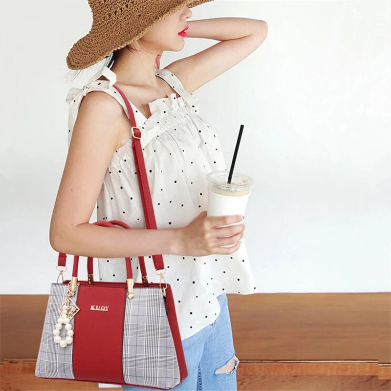 Popular-Patchwork-Women-Shoulder-Bag-Elegant-Female-Plaid-Crossbody-Bags-Top-Handle-Hand-Tote-with-pendant (4)