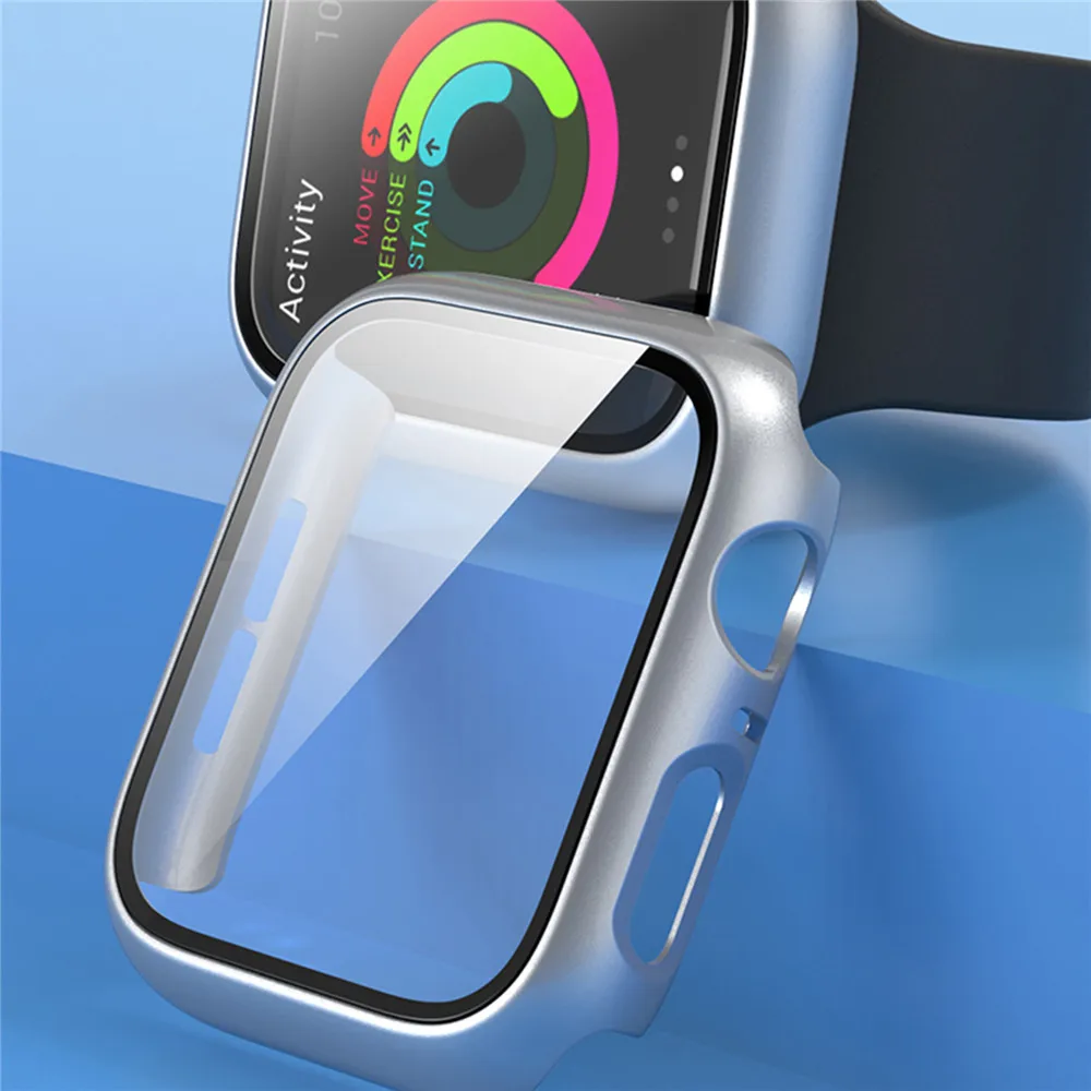 

Watch Protective Case with Tempered Film Screen Protector Matte Shell for Apple Watch 1/2/3 38MM 42MM Parts