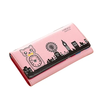 

New Cartoon Wallet 2019 High Quality Long Wallets For Women Purse Designer PU Leather