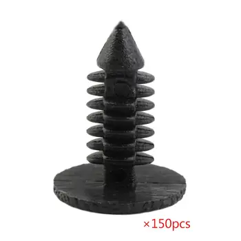 

Free Shipping 150pcs Nylon Plastic Car Rivet Black Fastener Bumper Clip Push Retainer Screw for Fender FOR