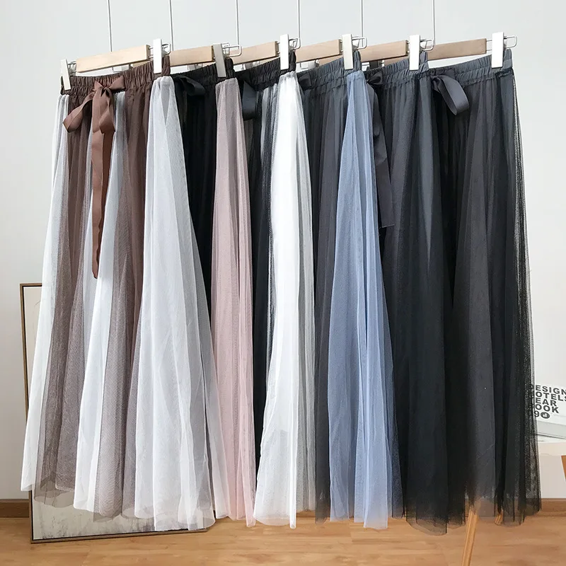 

2020 Versatile Simple Skirt Mixed Colors Slimming High Waist Skirt-Style New Style Casual Western Style 2.11