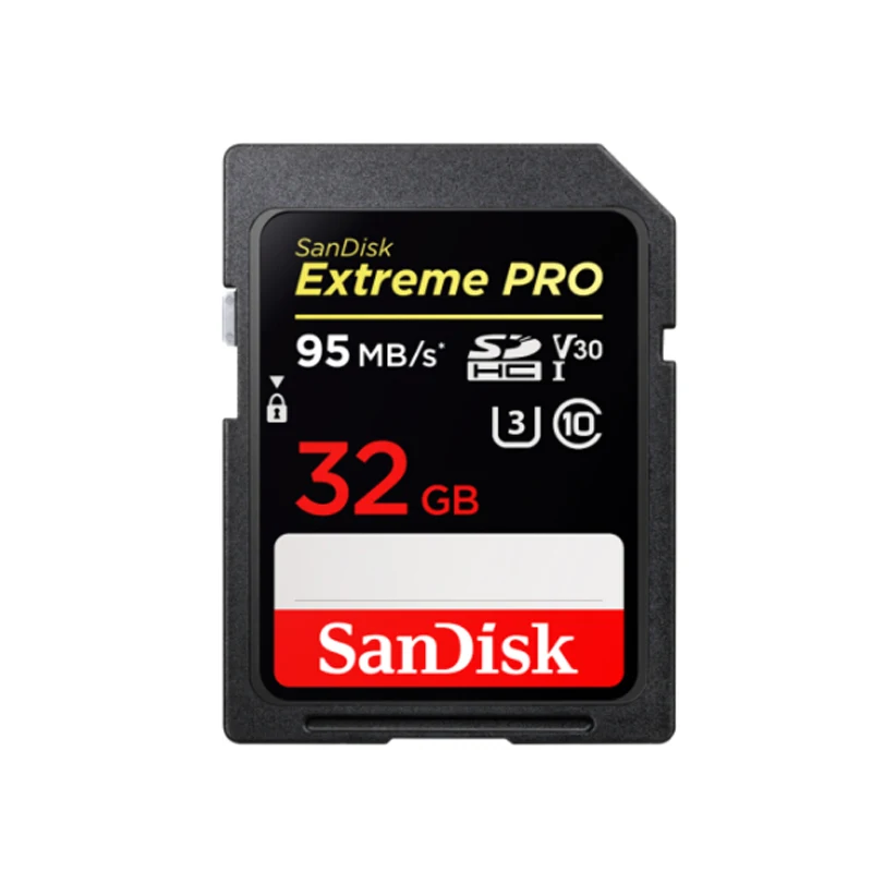 Оригинальная карта памяти SanDisk 32 ГБ, sd-карта 64 ГБ, 128 ГБ, 256 ГБ, SDXC Extreme PRO 170 МБ/с./с, флеш-накопитель для камеры - Емкость: 32GB