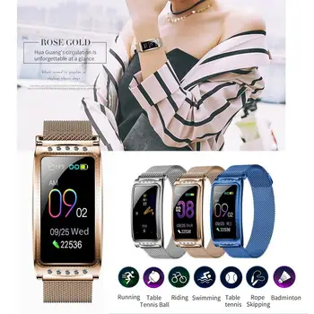 

Women Smart Watch Luxury Diamond Magnetic Ladies watch Heart Rate Blood Pressure Smart Bracelet Fitness Tracker Wristband