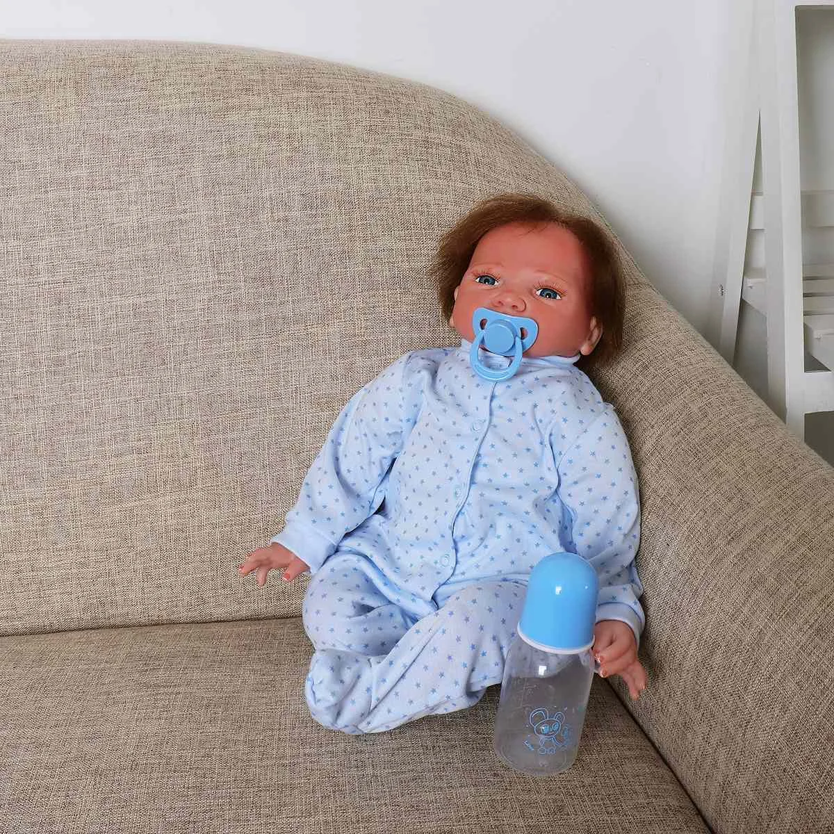 Реалистичные 18 ''Reborn Baby ручной работы мягкие виниловые пупсик полное виниловое покрытие действительно Силиконовые игрушки для малышей Мода Дети подарок на день рождения