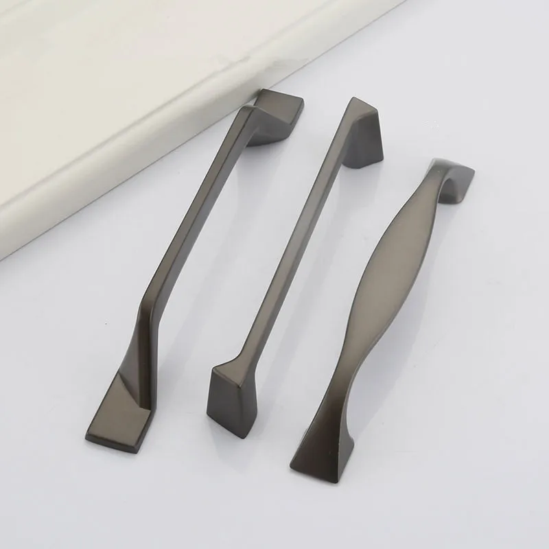 KK& FING современные перламутровые серые ручки для шкафа из цинкового сплава ручки для ящиков Ручки для кухонного шкафа дверные ручки модное оборудование для обработки мебели