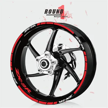 

MTKRACING for tire sticker stripe waterproof wheel sticker reflective sticker FOR KAWASAKI zx-9r zx9r