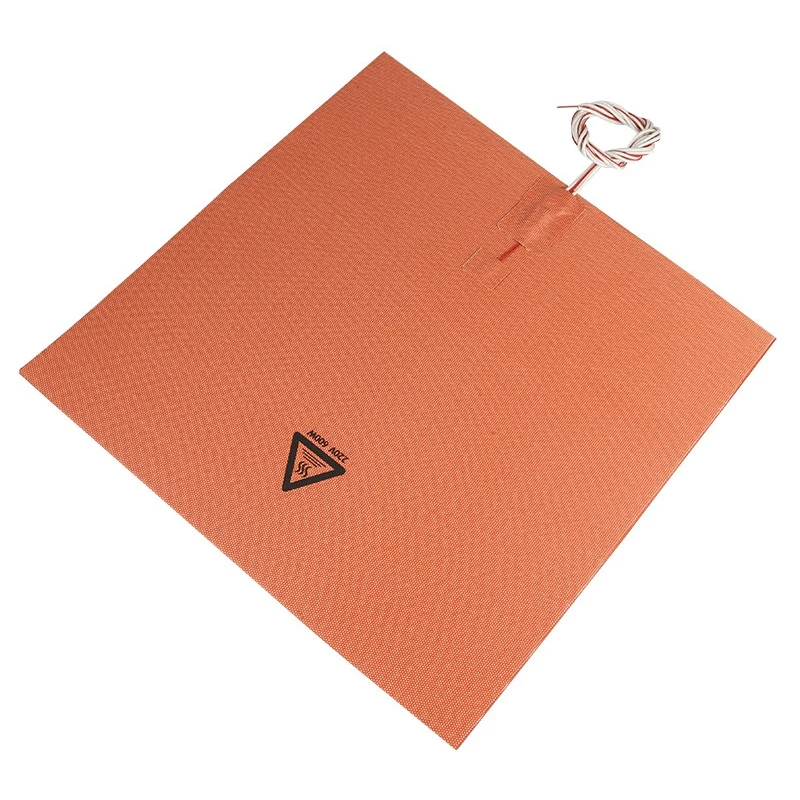 1Pc Silicone Heater Pad 220V 600W 400X400Mm For Creality Cr-10 S4 3D Printer Bed With Adhesive Backing