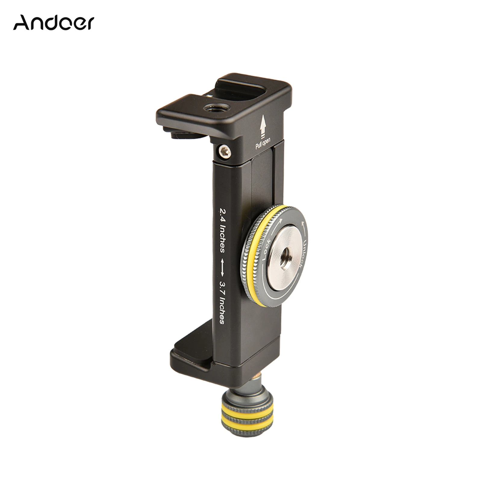 Andoer Smartphone Holder Clamp Tripod Mount with Standard Arca Swiss Mount Triple 1/4 inch