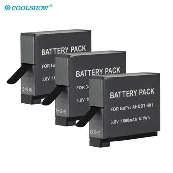 

AHDBT 401 1600mAh 3.7V for Go Pro Hero4 AHDBT-401 AHDBT401 Li-ion Digital Camera Battery for GoPro 4 HD Hero 4 Batteries