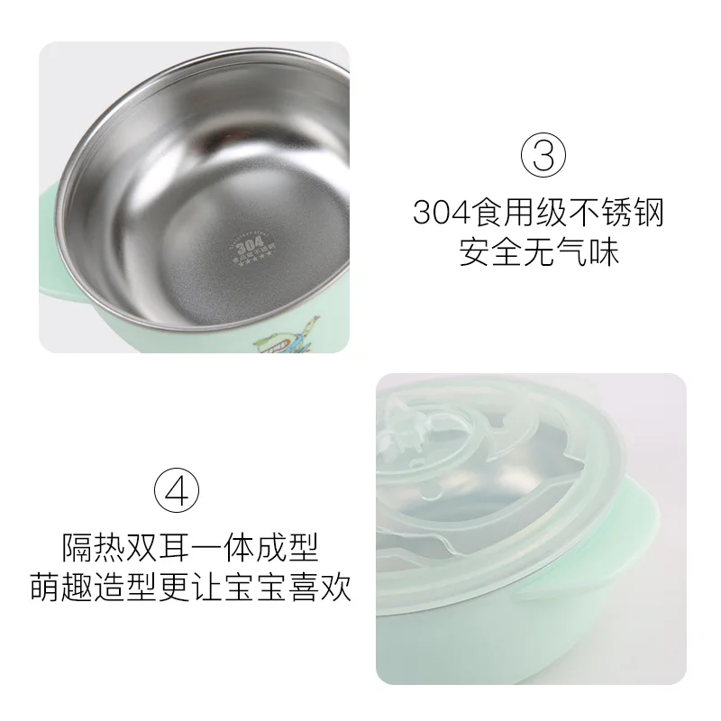 

Small Bamboo Shoots CHILDREN'S Tableware Baby Tableware Solid Food Bowl Baby Bowl Children Bowl Shatter-resistant Household Cute