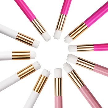 

NEWCOME Professional Eyelash Cleaning Brushes Flower/Flat Soft Face Clean Brush Skin Care False Eyelash Nose Brush for Salon