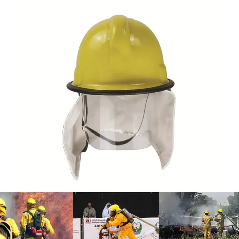 

Fire Fighter Rescue Helmet Safety Cap CAPF Protective Glasses Fire Hat DXAC