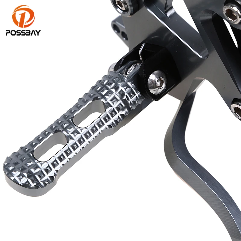 Posbay 6 цветов подставка для ног мотоцикла Rearset Регулируемый скутер Задние подножки