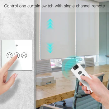 

9/1 Channel RF433 Remote Control for WiFi Curtain Switch RF Roller Blinds Module Curtain Accessories Emitter