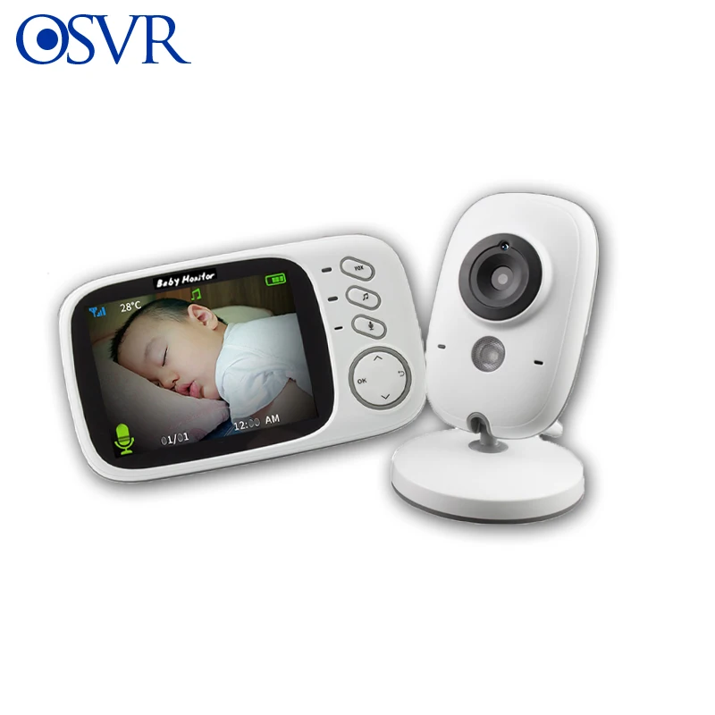 3.2 cal bezprzewodowy Monitor kolorowy niania elektroniczna Baby Monitor wysokiej rozdzielczości niani kamera ochrony Night Vision monitorowanie temperatury 3.2 cal bezprzewodowy Monitor kolorowy niania elektroniczna Baby Monitor wysokiej rozdzielczości niani kamera ochrony Night Vision monitorowanie temperatury