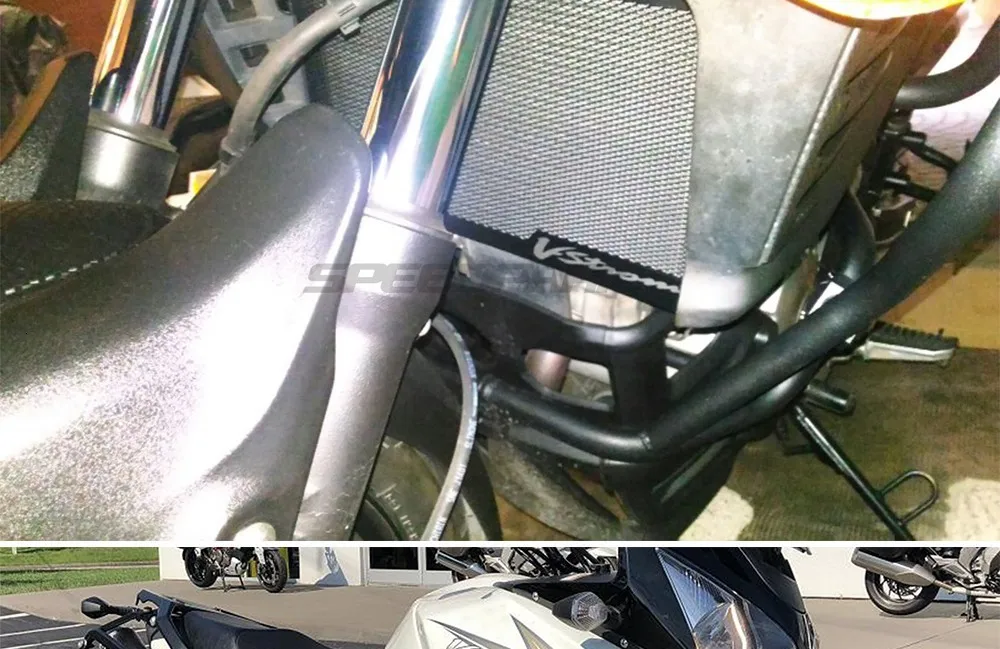 Мотоциклетный радиатор решетка двигателя радиатор Защитная крышка для SUZUKI V-STROM VSTROM DL650 DL 650 13-18