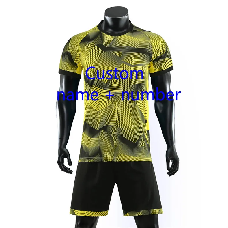 Custom name number Мужские и женские футбольные комплекты, форма Джерси, спортивный комплект, футбольные майки, рубашки, шорты, тренировочный костюм, индивидуальная спортивная одежда - Цвет: Custom name number