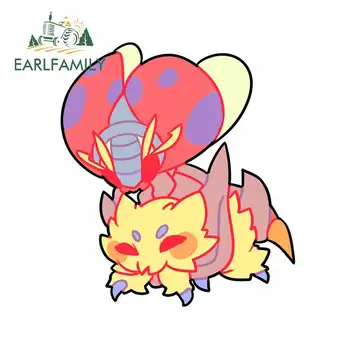 

EARLFAMILY 13cm x 11.5cm Personality Car Stickers Pokemon Vinyl Car Wrap Fashion Occlusion Scratch Waterproof Car Decal