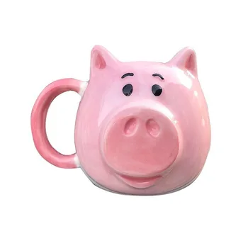 

Personality 3D Pig Face Ceramic Cup Pig Head Coffee Cup 450ml Office Breakfast Milk Mug Couple Gift Coffee Mugs Cups and Mugs