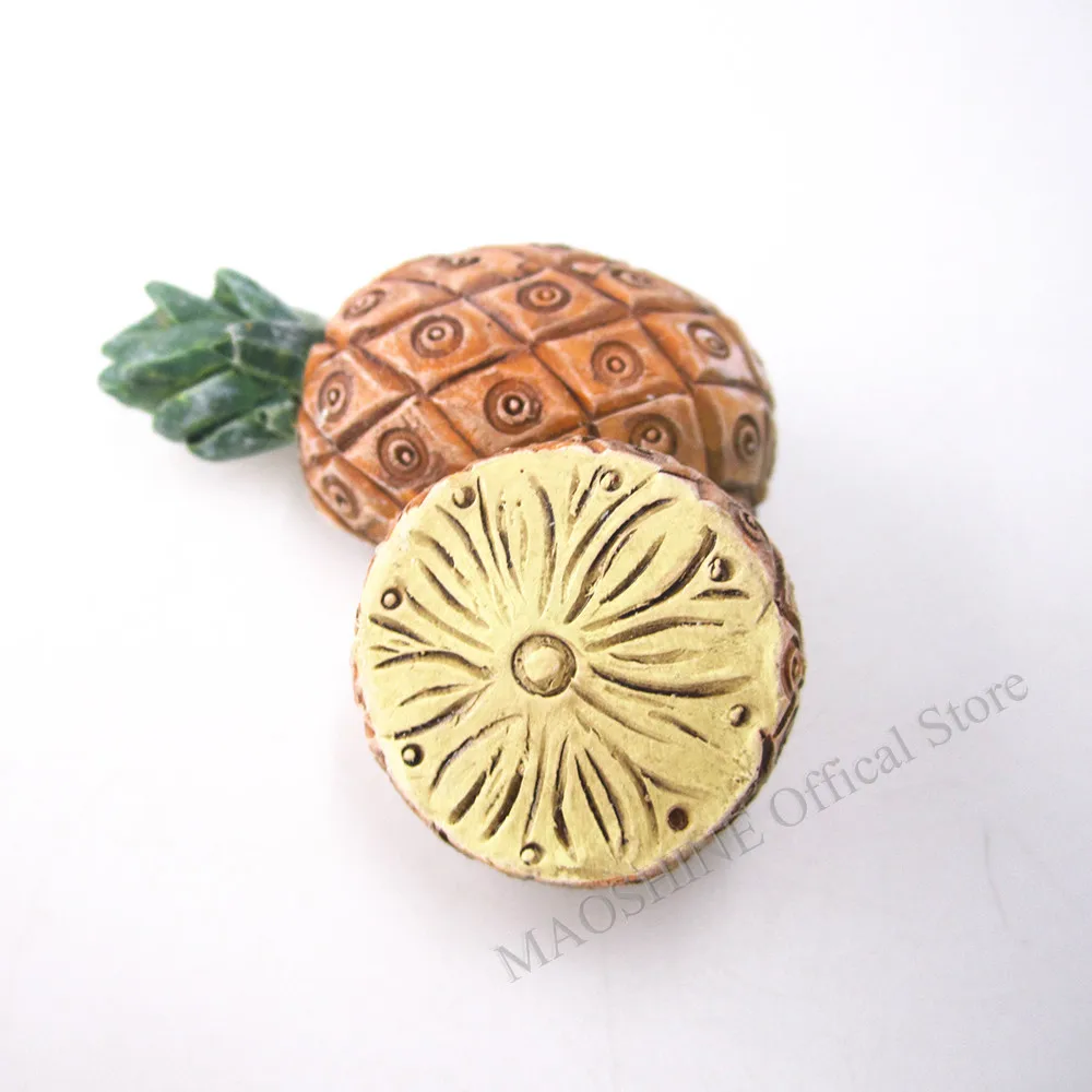 Магнит на холодильник, сувенир, наклейка на холодильник, Ananas Comosus, имитация фруктов, страны, 3D Смола, Декор, примечание, детский подарок, ручная роспись