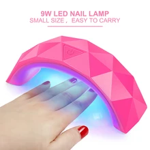 9W Nail Dryer LED UV Lamp Micro USB Gel Varnish Curing Machine For Home Use Nail Art Tools Lamps For Nail(China)