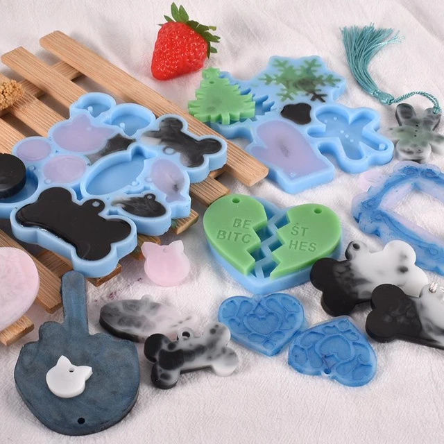 Keychain Photo Frame Epoxy Resin Mold Dog Tag Pendant Silicone Mould For  DIY Epoxy Resin Molds Crafts Jewelry Making Accessories - AliExpress