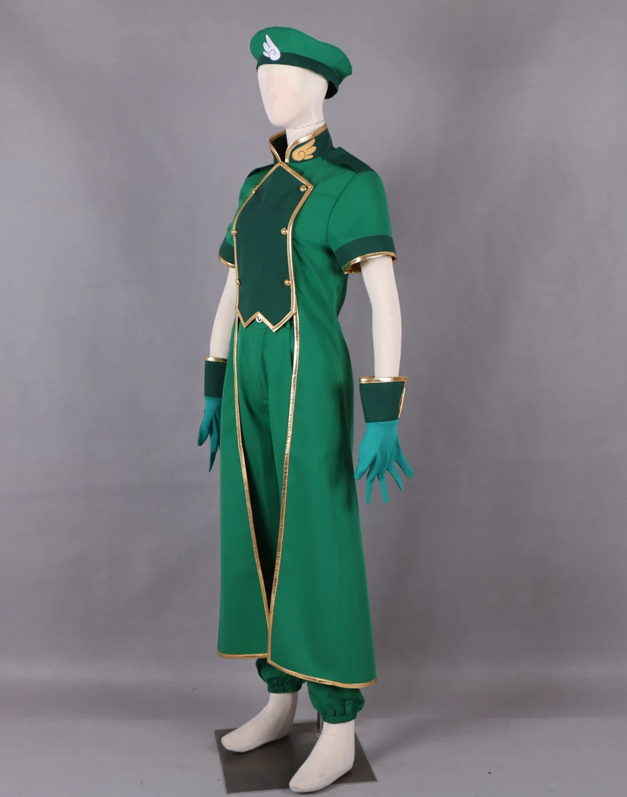 Cardcaptor Sakura Syaoran Li Green Lovers Suit Anime Cosplay Costume Halloween Women Dress O