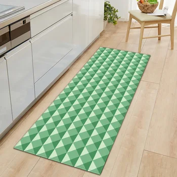

Kitchen Non-slip Water Absorbing Long Carpet Geometric Figure Living Room Sofa Floor Mat Travel Sleeping Rug Car Mat