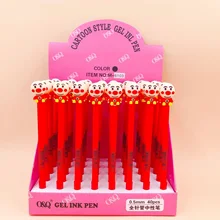 40 шт./упак. 0,5 мм черные чернила креативный японский мультфильм Anpanman гелевая ручка/студенческий приз продвижение подарок унисекс чернильное перо