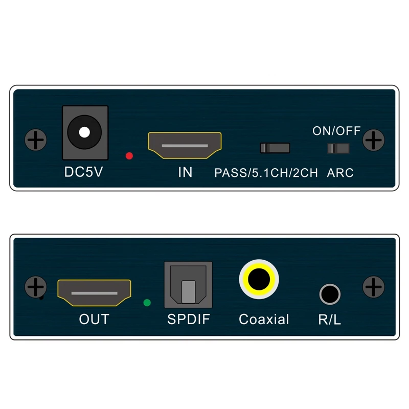 HDMI o Extractor 5 1 ARC к и оптический SPDIF 3 мм стерео Splitter| |