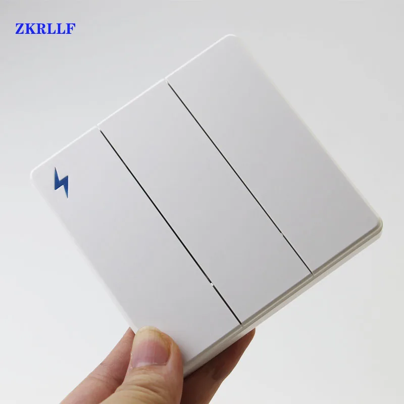 For Light LED Lamp Wall Switch 433Mhz wireless rf 86 wall panel transmitter Safety Switch 1CH Wireless RF Remote Control Switch-4
