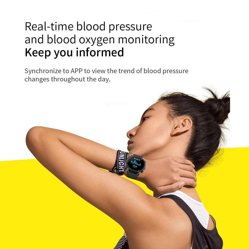 COLMI V23 Women Smart Watch Full Touch Fitness Tracker IP67 Waterproof Blood Pressure Smart Clock Men