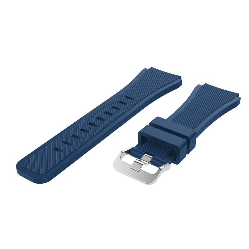 Gear S3 Frontier ремешок для samsung Galaxy watch 46 мм 22 мм ремешок для часов мягкий силиконовый браслет умный ремешок для часов gear S3 класс - Цвет ремешка: Midnight blue