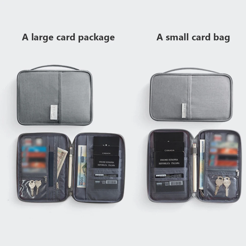 

1pcs Passport Travel Wallet Holder Waterproof Multi-Function Credit Card Wallets Organizer Document Bag ID Card Storage Pack