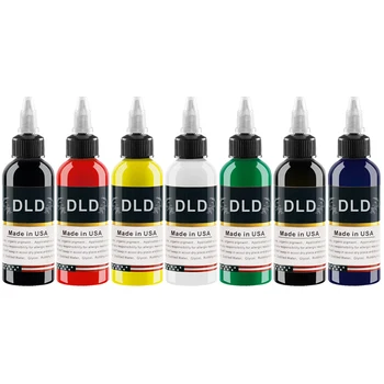 

7 color permanent body paint tattoo ink color set tattoo art pigment 60ml ink