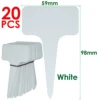 20PCS Plant Markers Plastic Waterproof Labels Stakes 59*98MM Garden Bonsai Succulent Seeding Thick Tag Sign on Soil Paint Sticks 3
