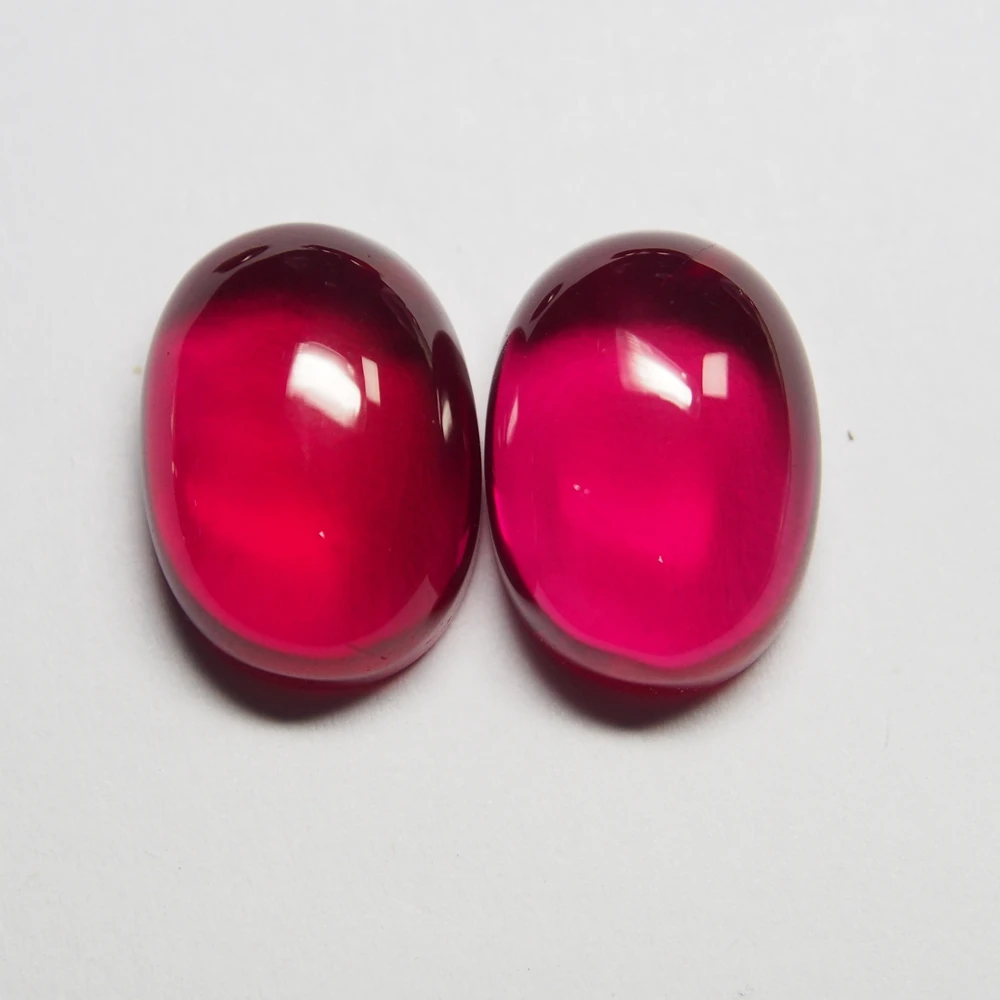 Flatback Cabochon Ruby Corundum Oval 4x6mm To 25x35mm Size Loose Gemstones | Украшения и аксессуары