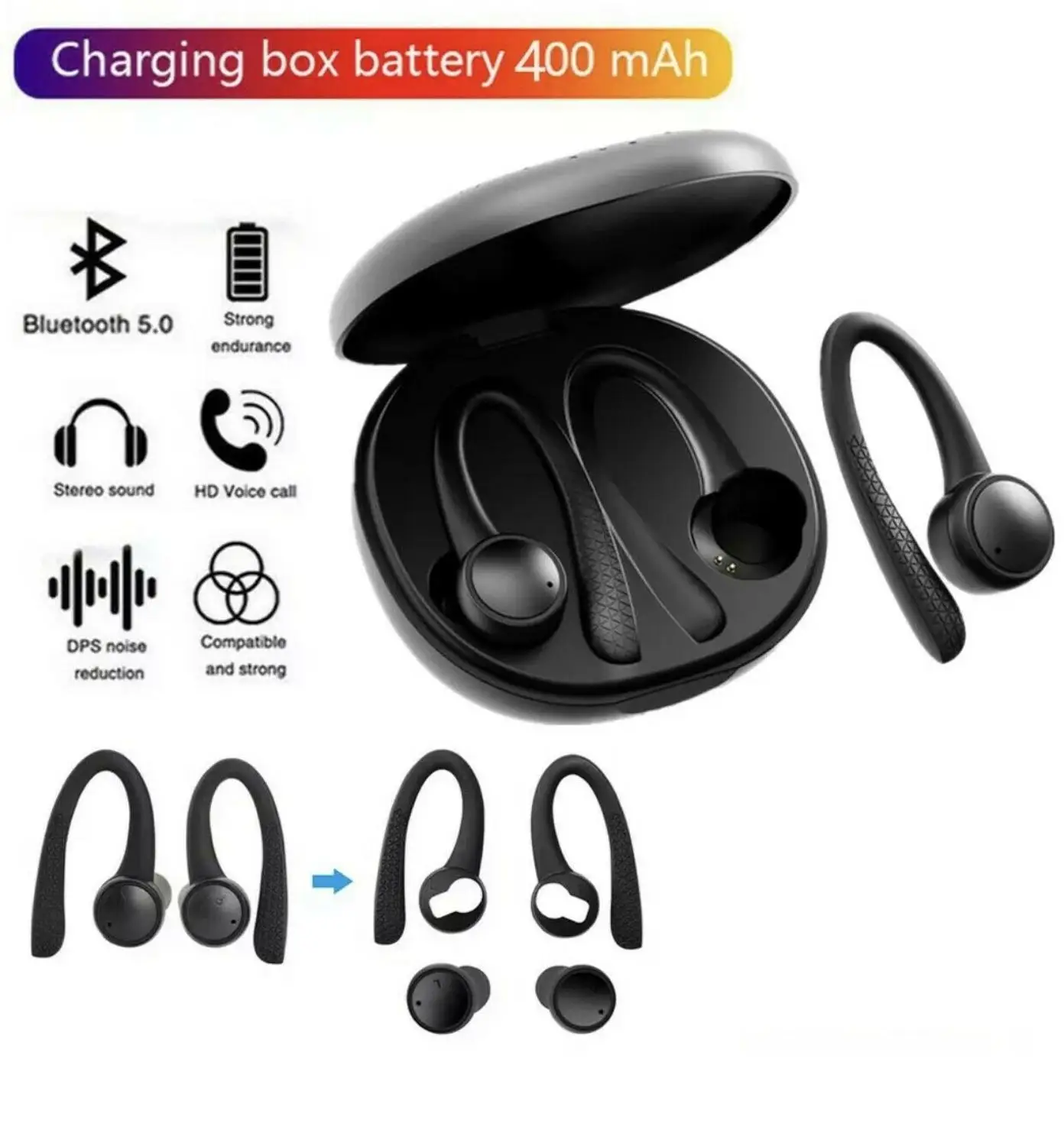 

Wireless Earphones TWS Bluetooth 5.0 LED Power Display Wireless With Microphone Earbuds Sports Waterproof In Ear For iOS Android