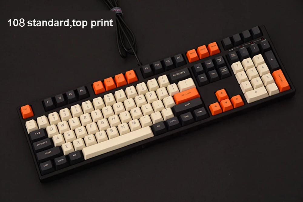 87-key 108-key 125-key OEM Carbon Keycaps Новинка Keycaps PBT лазерная гравировка для Cherry MX переключатели механических клавиатуры