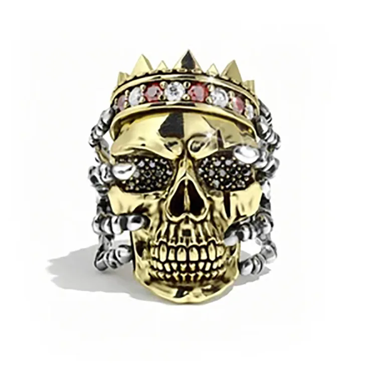

Personality Punk Creative Skull Shape Party Ring for Men