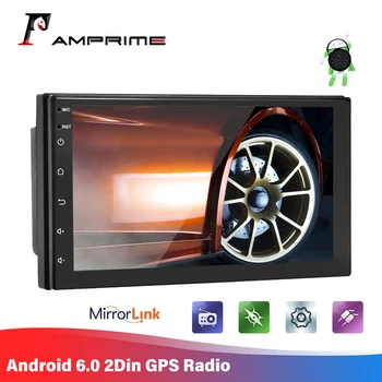

AMPrime 2 Din Car Stereo Radio 7'' TFT Autoradio Android Car Multimedia Screen 2.5D Car MP5 Player Bluetooth WIFI GPS FM Radio