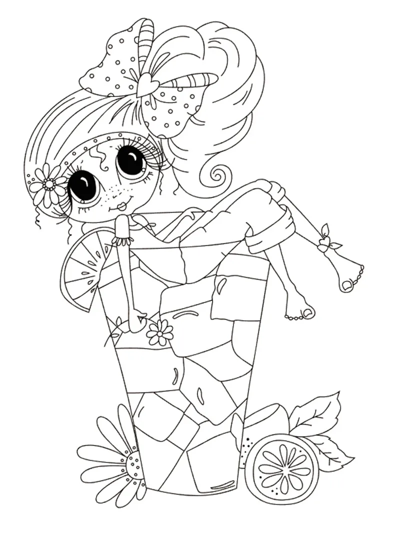 

10x6 Girl sitting on the cup New Transparent Clear Rubber Stamp Sheet Cling Scrapbooking Photo Album PaperCard DIY Craft
