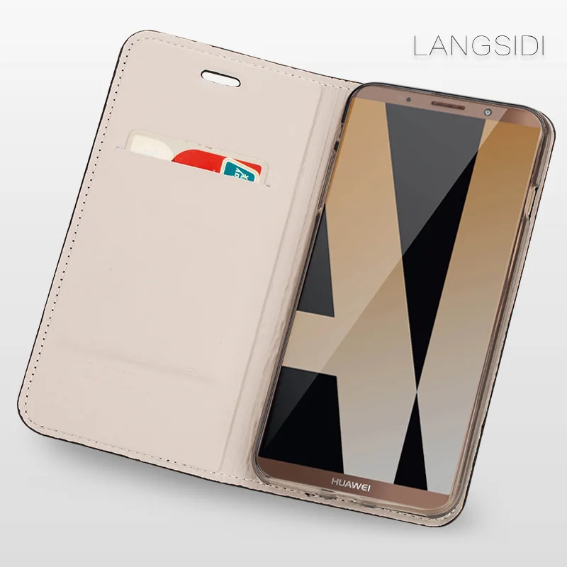 Чехол-книжка из натуральной кожи 360 на магните для huawei mate 20 P20 P30 Lite pro 3D чехол для телефона с крокодиловым покрытием для honor 8x20 pro