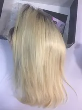 Peluca Bob de cabello rubio miel #4/613, peluca recta de encaje, cabello humano peruano con encaje frontal, pelucas de cabello humano con encaje transparente prearrancado