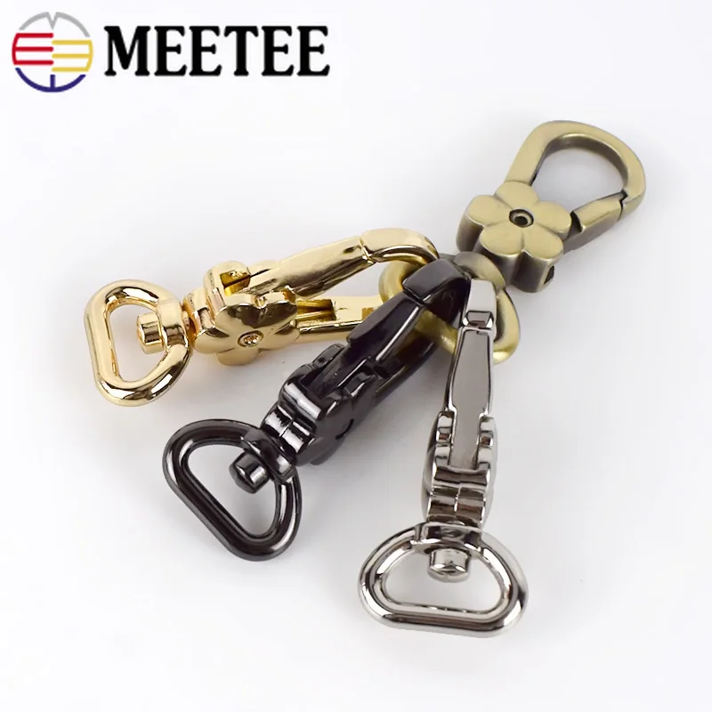 10/30 шт Meetee 44*12 мм металлическая сумка с карабином Пряжка для собаки пряжка ремня