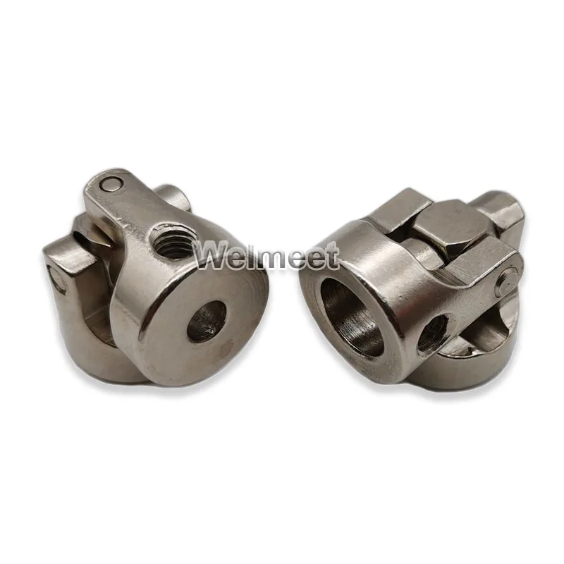 Shaft Coupler Flexible Coupling Shaft Connector Rigid Shaft Coupler 2.3/3/3.17/4/5/6/8mm Metal Universal Joint Coupling Boat Car Model Shaft Coupler Motor Connector