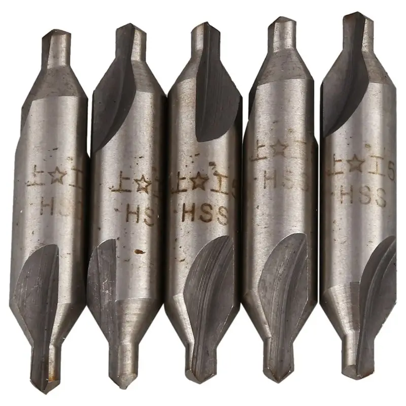 

Promotion! 5pcs 5mm center drills cutters 60 Degrees