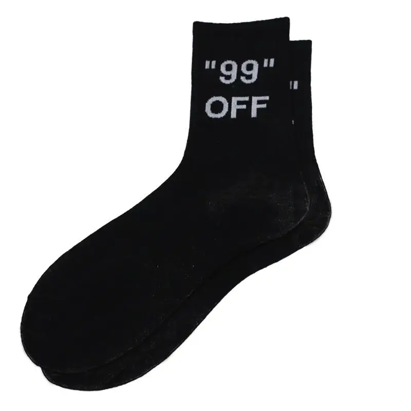 Fashion Socks Ow Offwhite Arrowhead Cordon Socks MEN'S AND WOMEN'S Socks European And American Streets Solid Color Long Socks CO