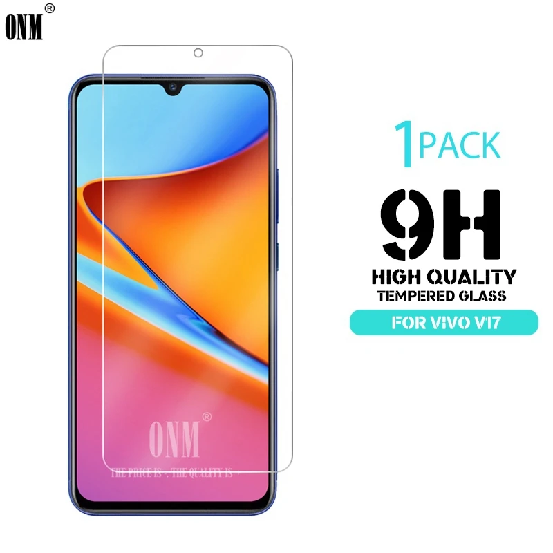 Закаленное стекло для vivo V17 Защитное экрана 2.5D 9H Премиум защитная пленка|Защитные